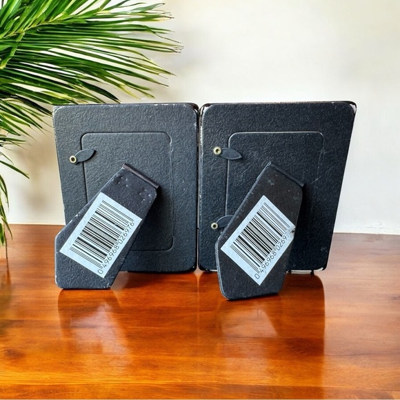 Set of 2 Handpainted Ceramic Tile Picture Frames – Multicolor Geometric Mosaic - Picture 5 of 14